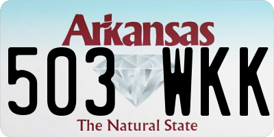 AR license plate 503WKK