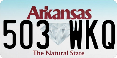 AR license plate 503WKQ