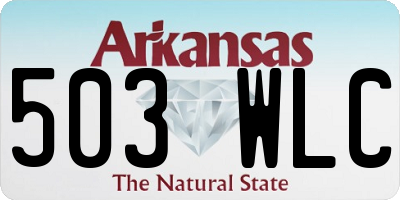 AR license plate 503WLC