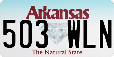 AR license plate 503WLN