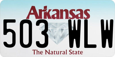AR license plate 503WLW