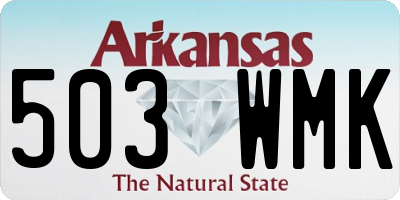 AR license plate 503WMK