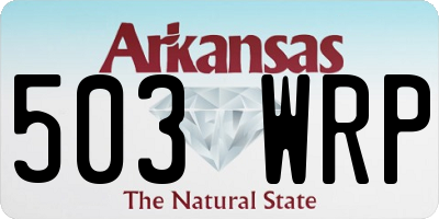 AR license plate 503WRP