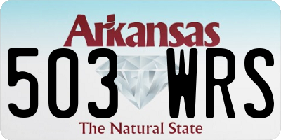 AR license plate 503WRS