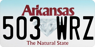 AR license plate 503WRZ