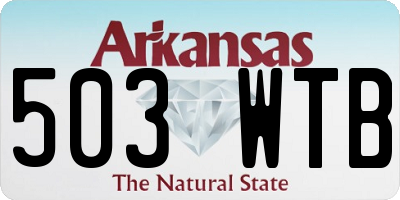AR license plate 503WTB