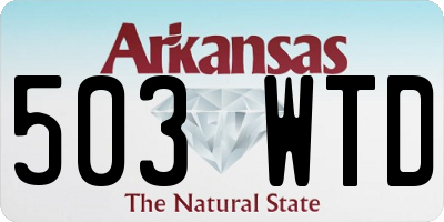 AR license plate 503WTD