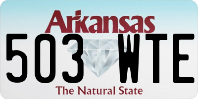 AR license plate 503WTE