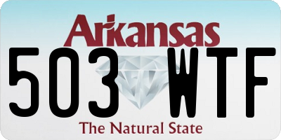 AR license plate 503WTF