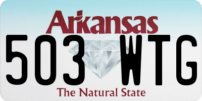 AR license plate 503WTG