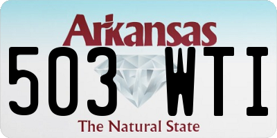AR license plate 503WTI