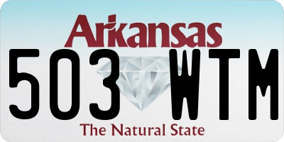 AR license plate 503WTM