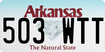 AR license plate 503WTT