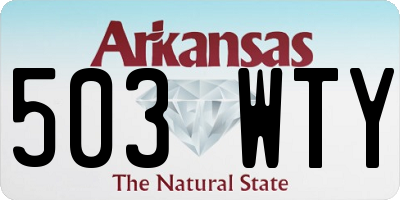 AR license plate 503WTY
