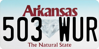 AR license plate 503WUR