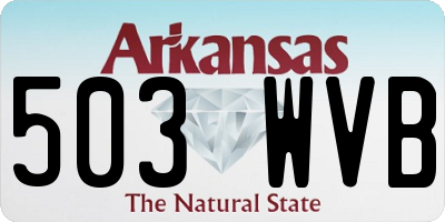 AR license plate 503WVB