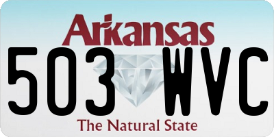 AR license plate 503WVC
