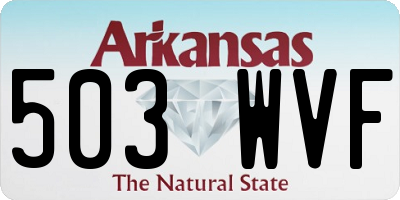 AR license plate 503WVF