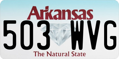 AR license plate 503WVG