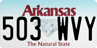 AR license plate 503WVY