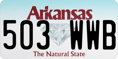 AR license plate 503WWB
