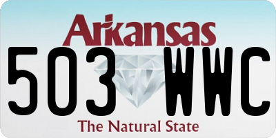 AR license plate 503WWC