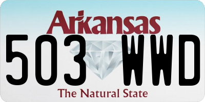 AR license plate 503WWD