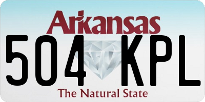 AR license plate 504KPL