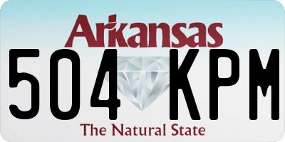 AR license plate 504KPM