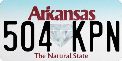 AR license plate 504KPN