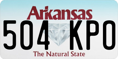AR license plate 504KPO