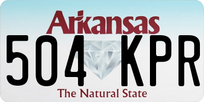 AR license plate 504KPR