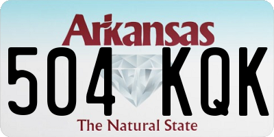 AR license plate 504KQK