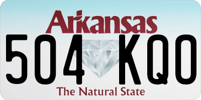 AR license plate 504KQO