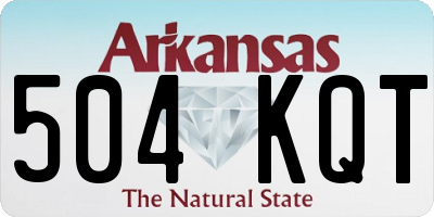 AR license plate 504KQT