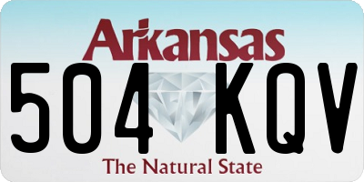 AR license plate 504KQV