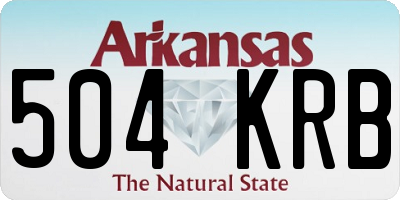AR license plate 504KRB