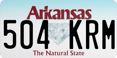 AR license plate 504KRM