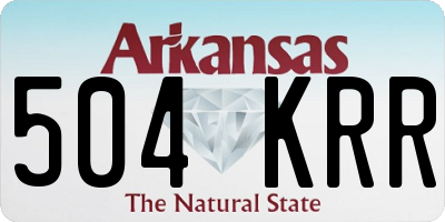 AR license plate 504KRR