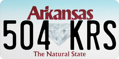 AR license plate 504KRS
