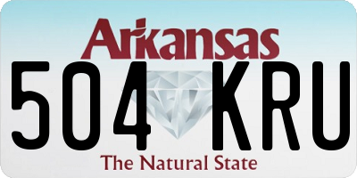 AR license plate 504KRU