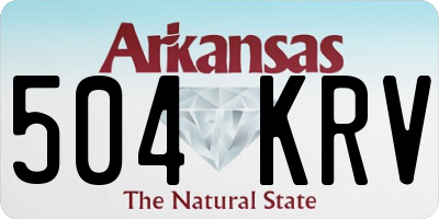 AR license plate 504KRV