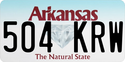 AR license plate 504KRW
