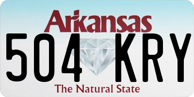 AR license plate 504KRY
