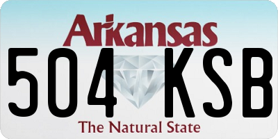 AR license plate 504KSB