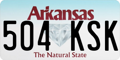 AR license plate 504KSK