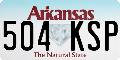 AR license plate 504KSP