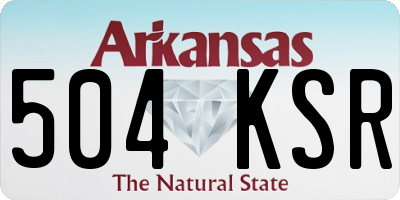 AR license plate 504KSR