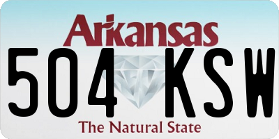 AR license plate 504KSW