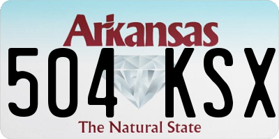 AR license plate 504KSX